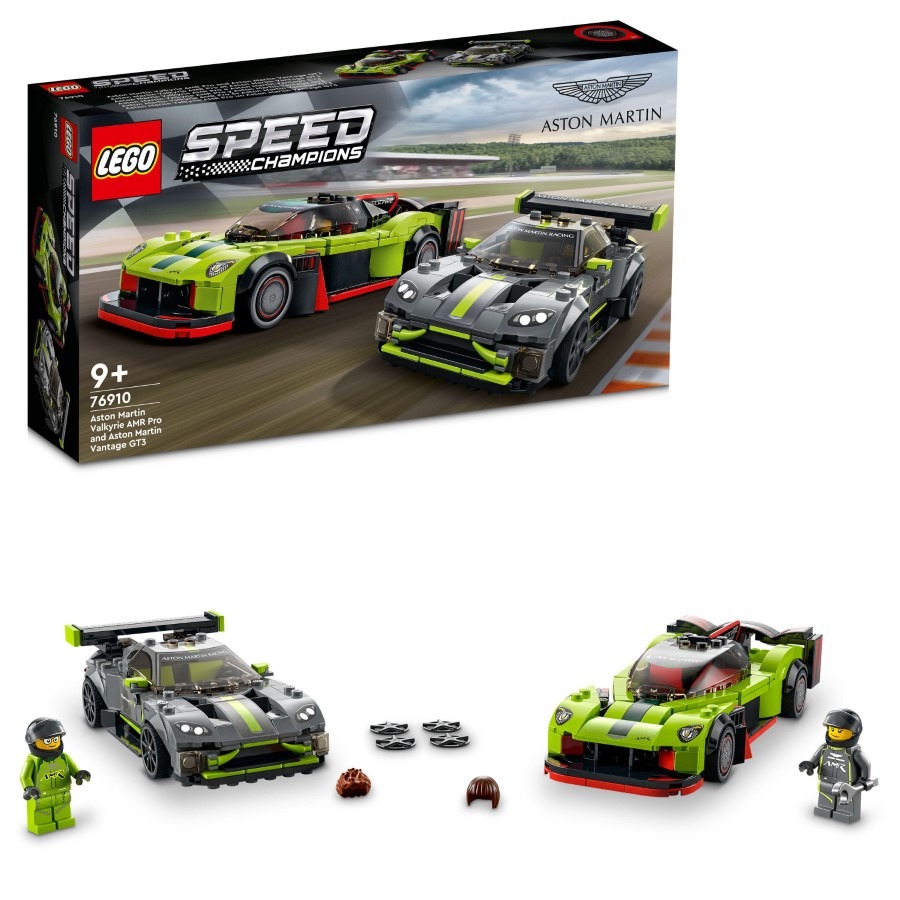 tooth reputation Cardinal LEGO Speed Champions, Aston Martin Valkyrie AMR Pro si Aston Martin Vantage  GT3, 76910 - smyk.com